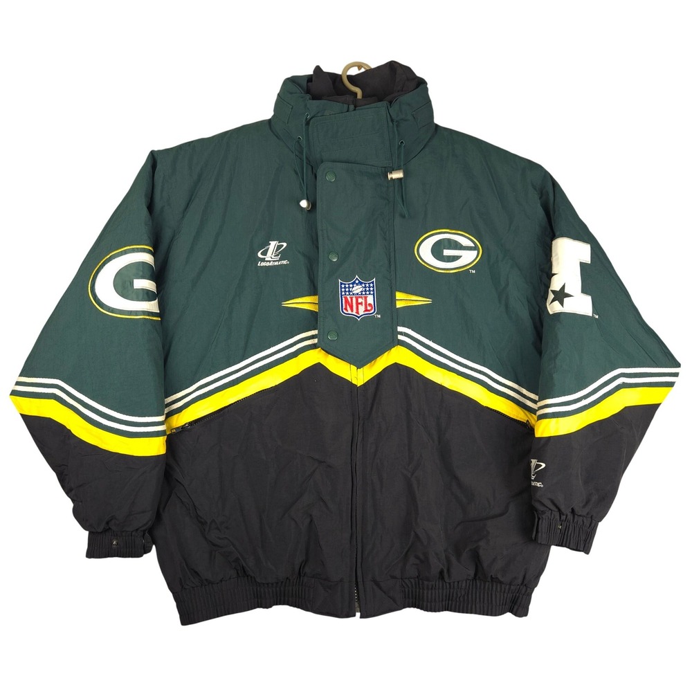 Prol Line Green Bay Packers‎ NFL Logo Athletic Jacket Men's XL READ
